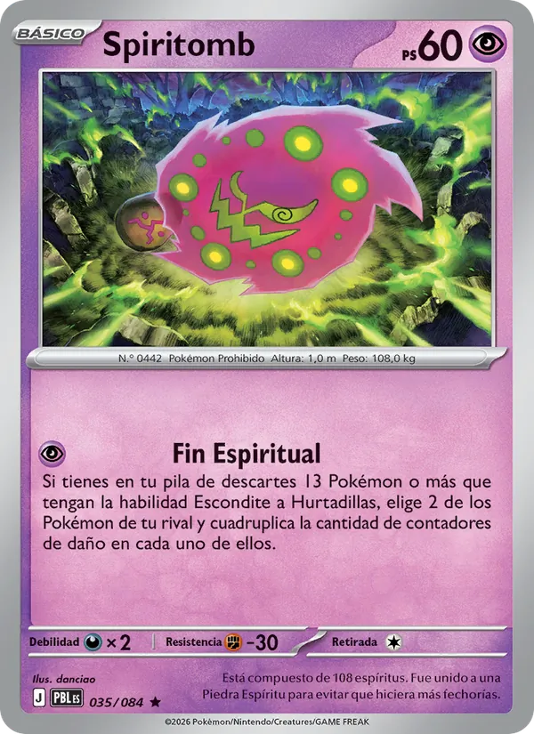 Spiritomb Oscuridad Absoluta 035/84