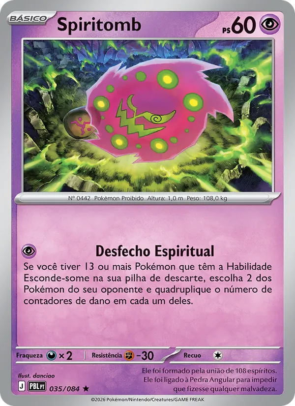 Spiritomb Escuridão Absoluta 035/84