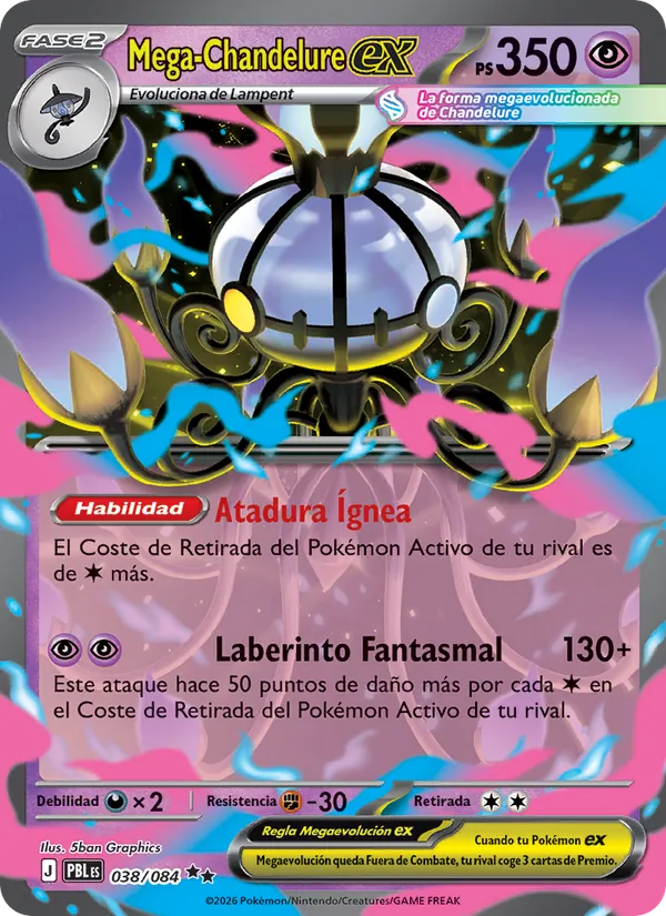 Mega-Chandelure ex Oscuridad Absoluta 038/84