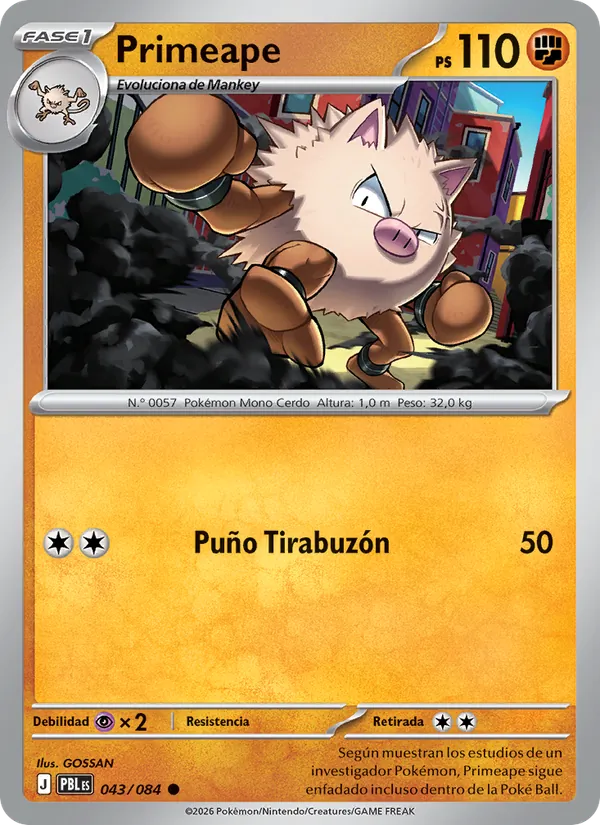 Primeape Oscuridad Absoluta 043/84