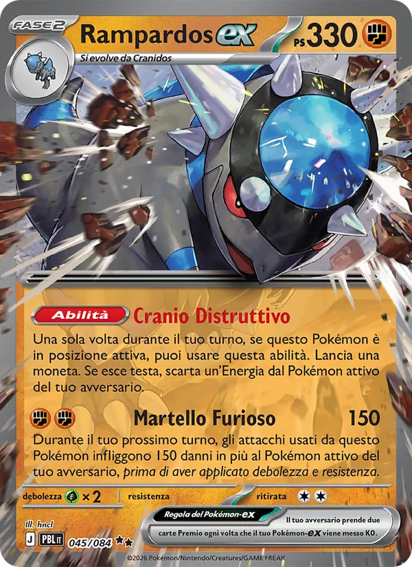 Rampardos-ex Buio Pesto 045/84