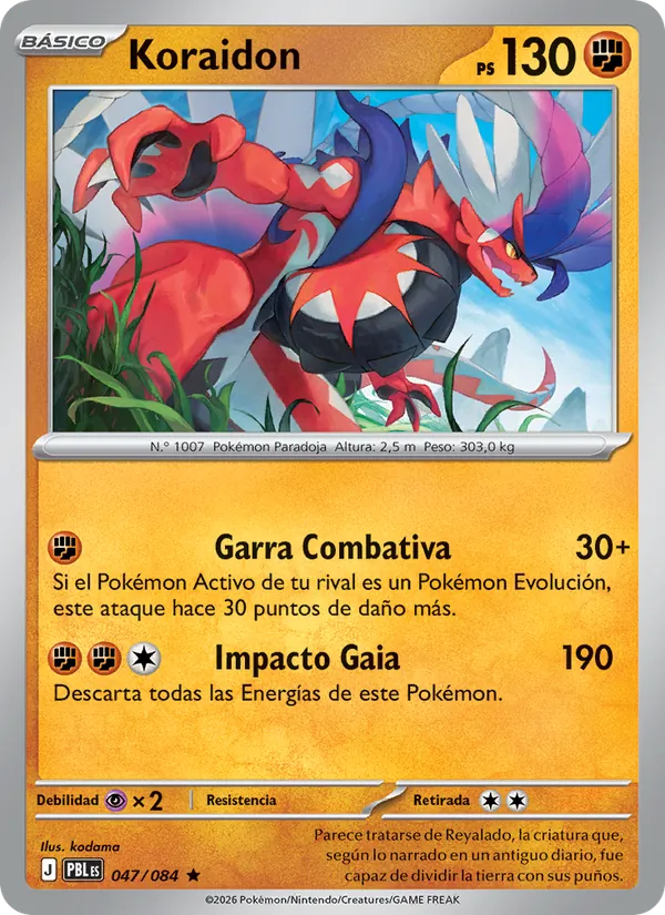 Koraidon Oscuridad Absoluta 047/84
