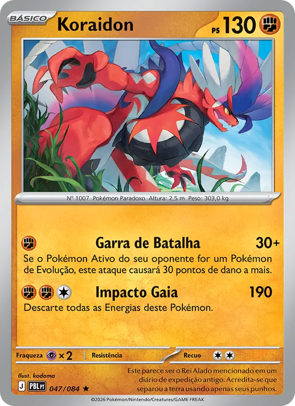 Koraidon Escuridão Absoluta 047/84