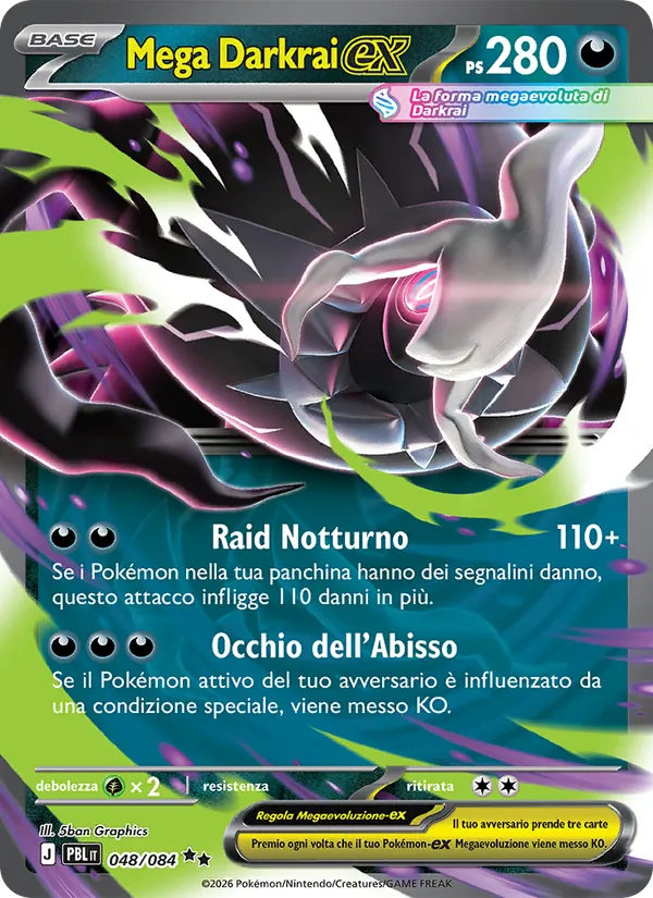 Mega Darkrai-ex Buio Pesto 048/84