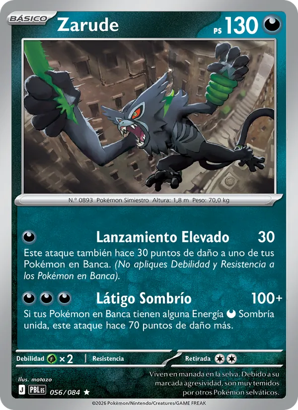 Zarude Oscuridad Absoluta 056/84