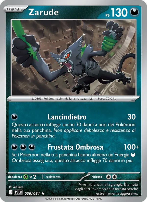 Zarude Buio Pesto 056/84