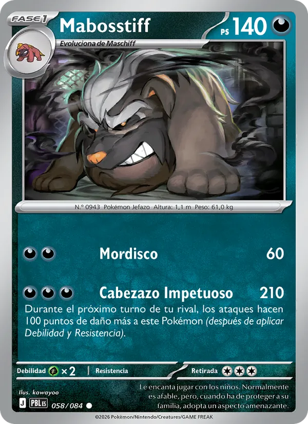 Mabosstiff Oscuridad Absoluta 058/84