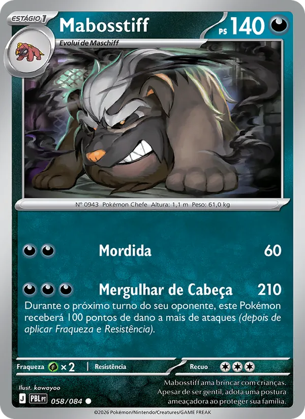 Mabosstiff Escuridão Absoluta 058/84