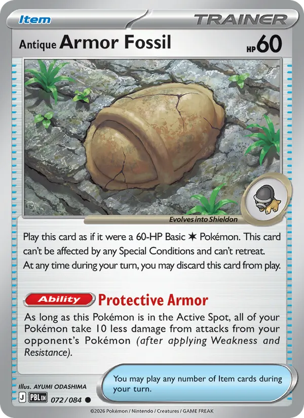 Antique Armor Fossil Pitch Black 072/84