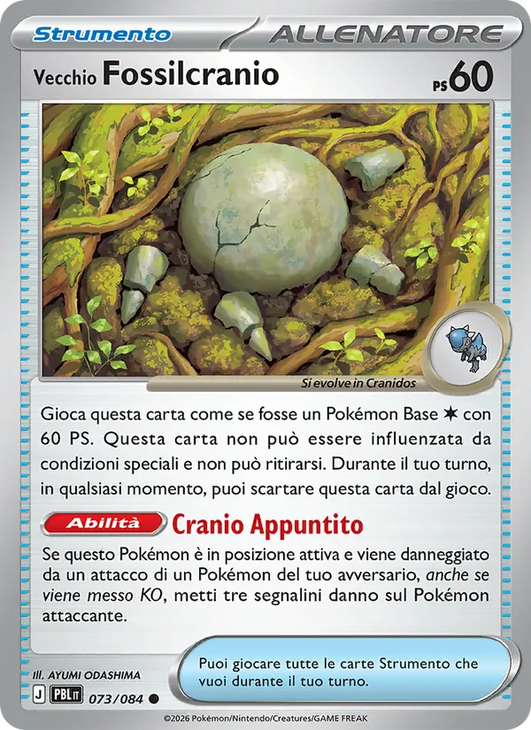 Vecchio Fossilcranio Buio Pesto 073/84