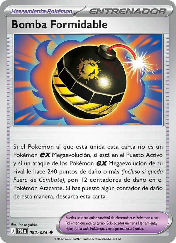 Bomba Formidable Oscuridad Absoluta 082/84