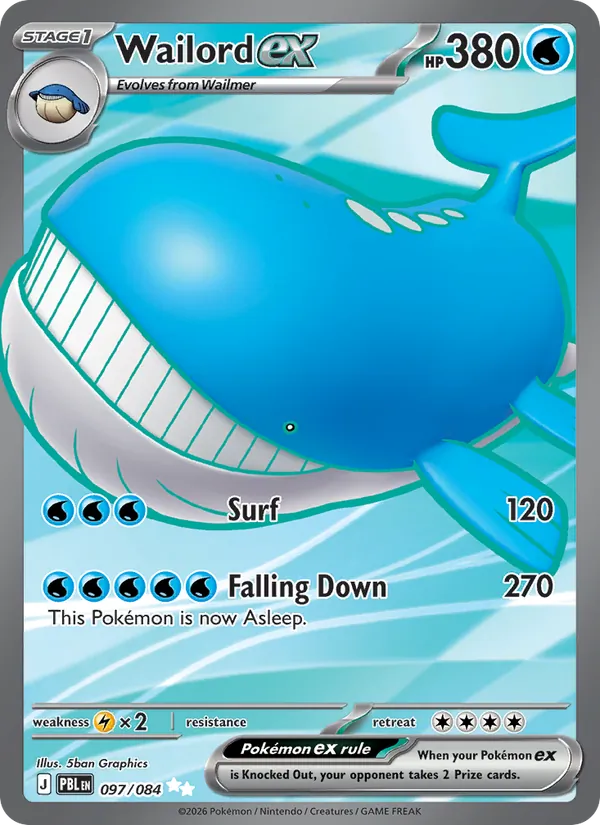 Wailord ex Pitch Black 097/84
