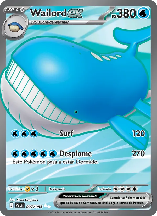 Wailord ex Oscuridad Absoluta 097/84