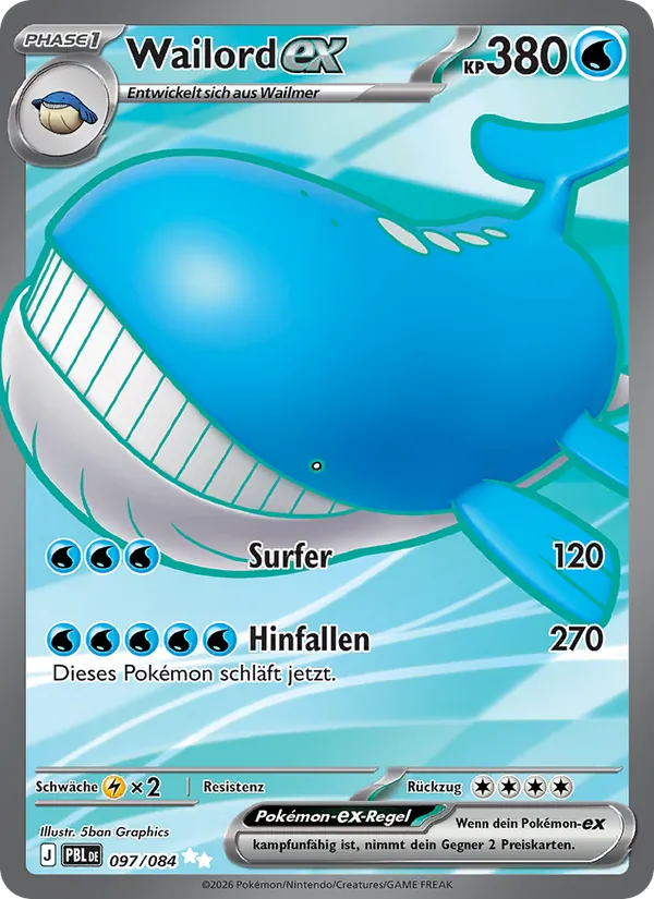 Wailord-ex Dunkelnacht 097/84