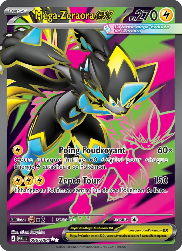 Méga-Zeraora-ex Nuit Noire 098/84