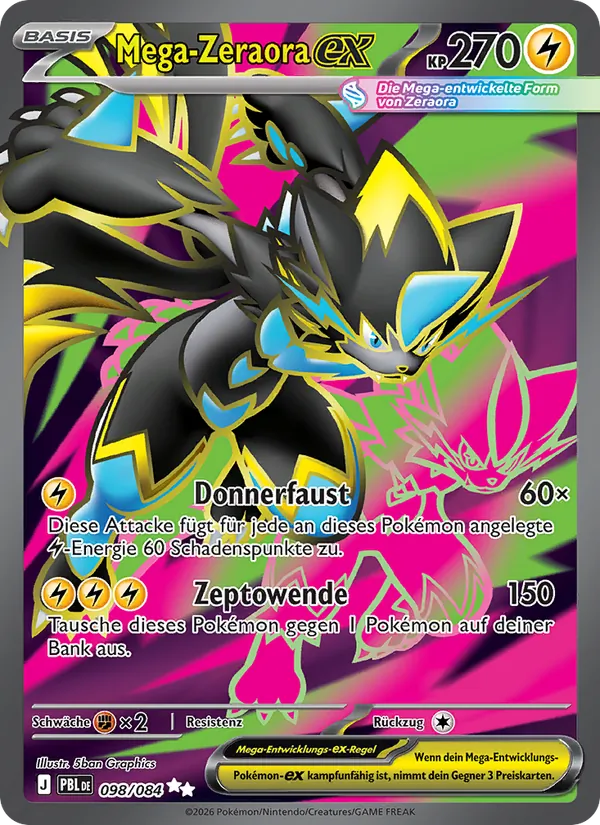 Mega-Zeraora-ex Dunkelnacht 098/84