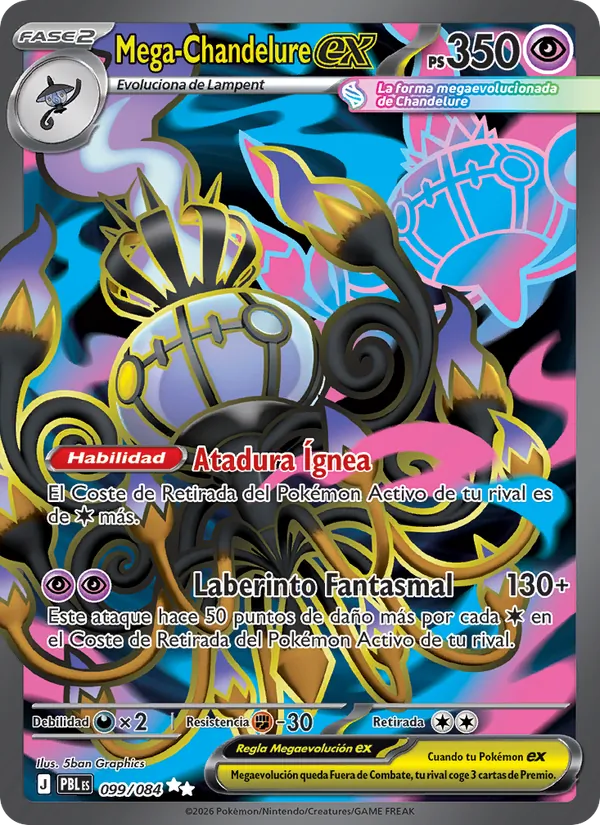 Mega-Chandelure ex Oscuridad Absoluta 099/84