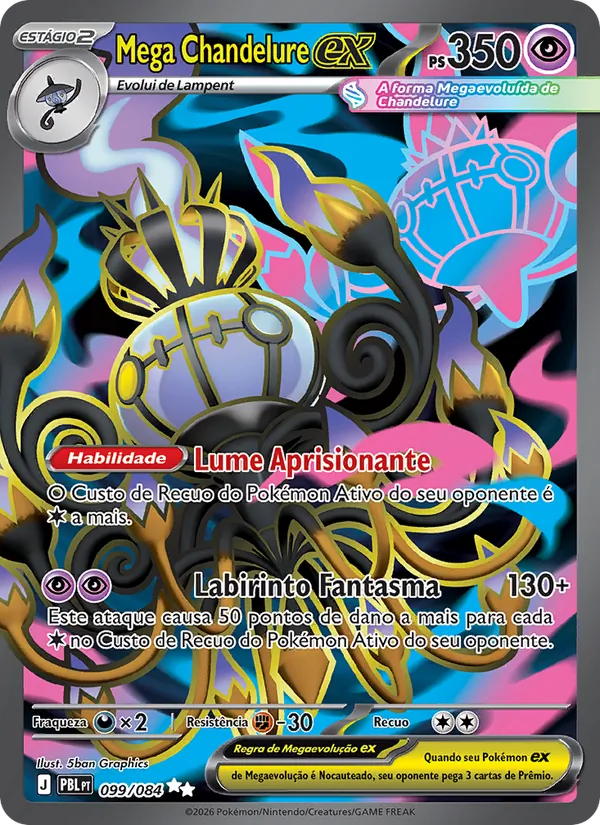 Mega Chandelure ex Escuridão Absoluta 099/84