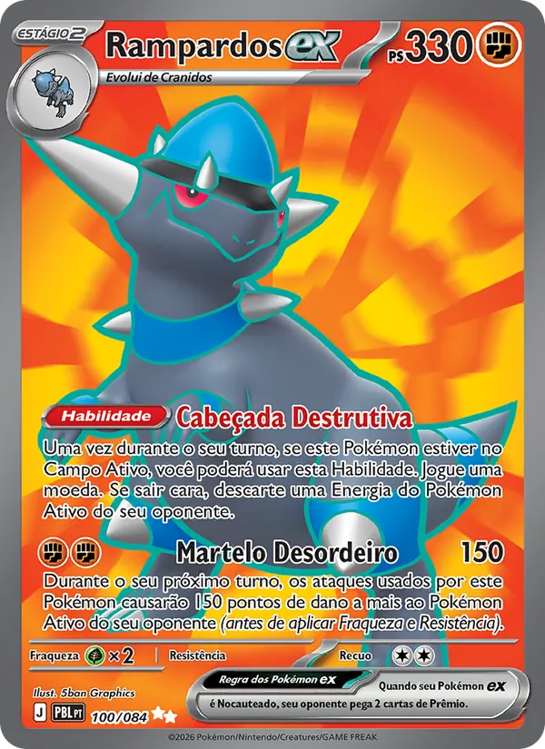 Rampardos ex Escuridão Absoluta 100/84