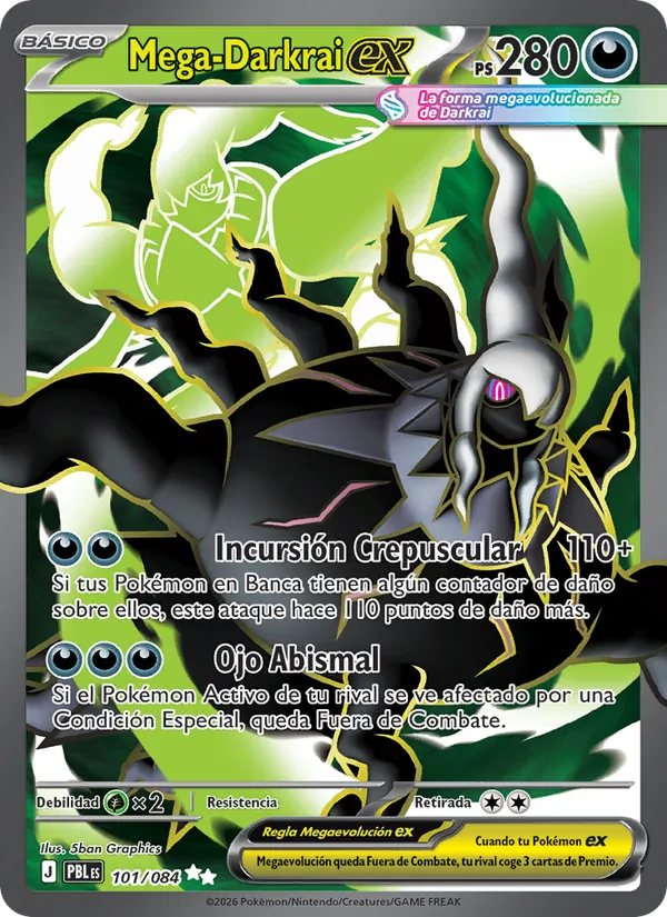 Mega-Darkrai ex Oscuridad Absoluta 101/84
