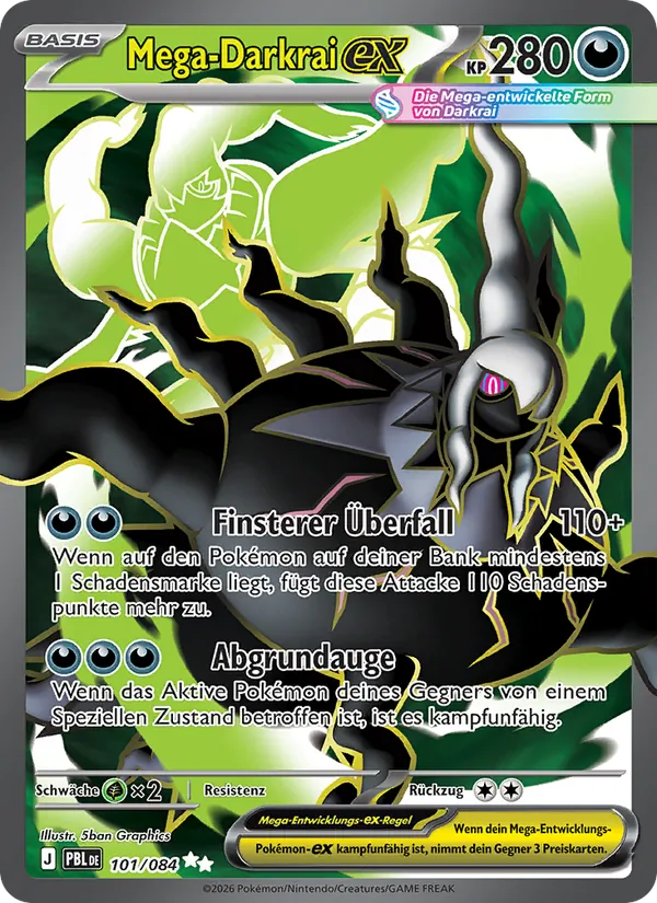 Mega-Darkrai-ex Dunkelnacht 101/84