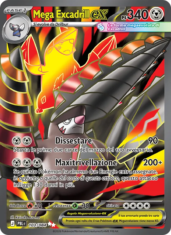 Mega Excadrill-ex Buio Pesto 103/84