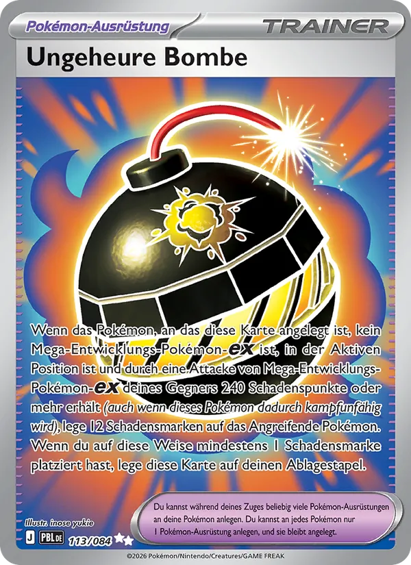 Ungeheure Bombe Dunkelnacht 113/84