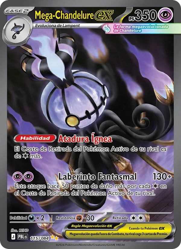 Mega-Chandelure ex Oscuridad Absoluta 115/84