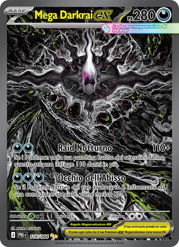 Mega Darkrai-ex Buio Pesto 116/84