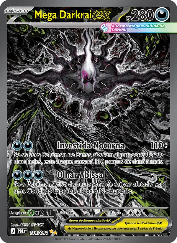 Mega Darkrai ex Escuridão Absoluta 116/84