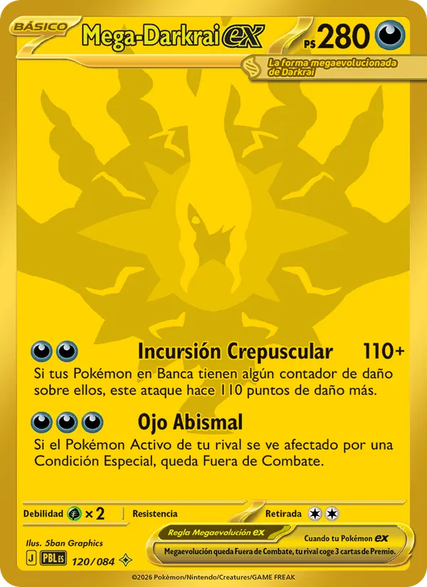 Mega-Darkrai ex Oscuridad Absoluta 120/84