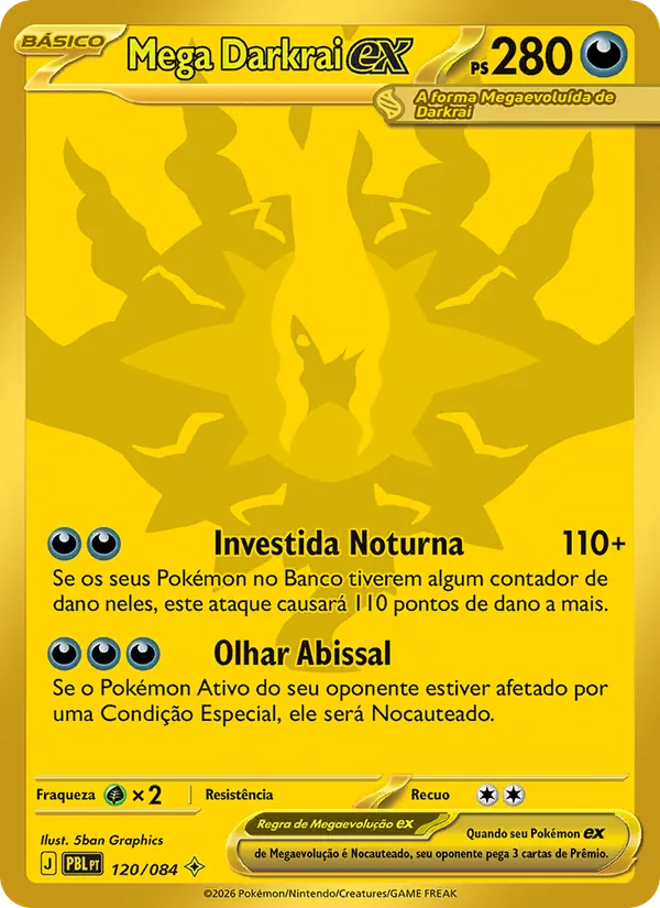 Mega Darkrai ex Escuridão Absoluta 120/84
