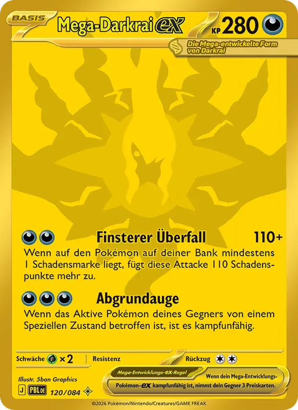 Mega-Darkrai-ex Dunkelnacht 120/84