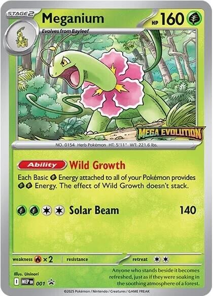 Meganium MEP Black Star Promos 001