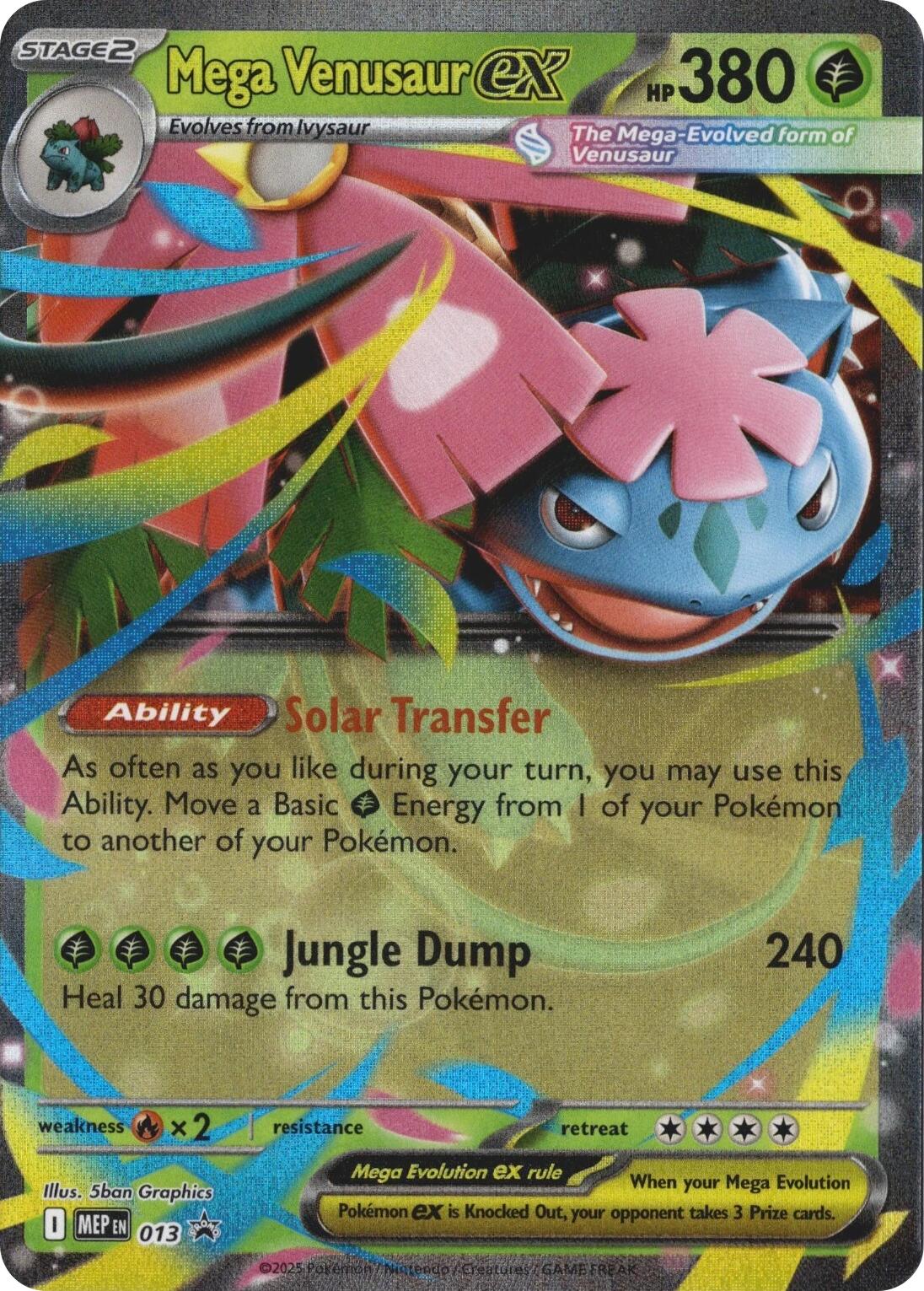 Mega Venusaur ex MEP Black Star Promos 013