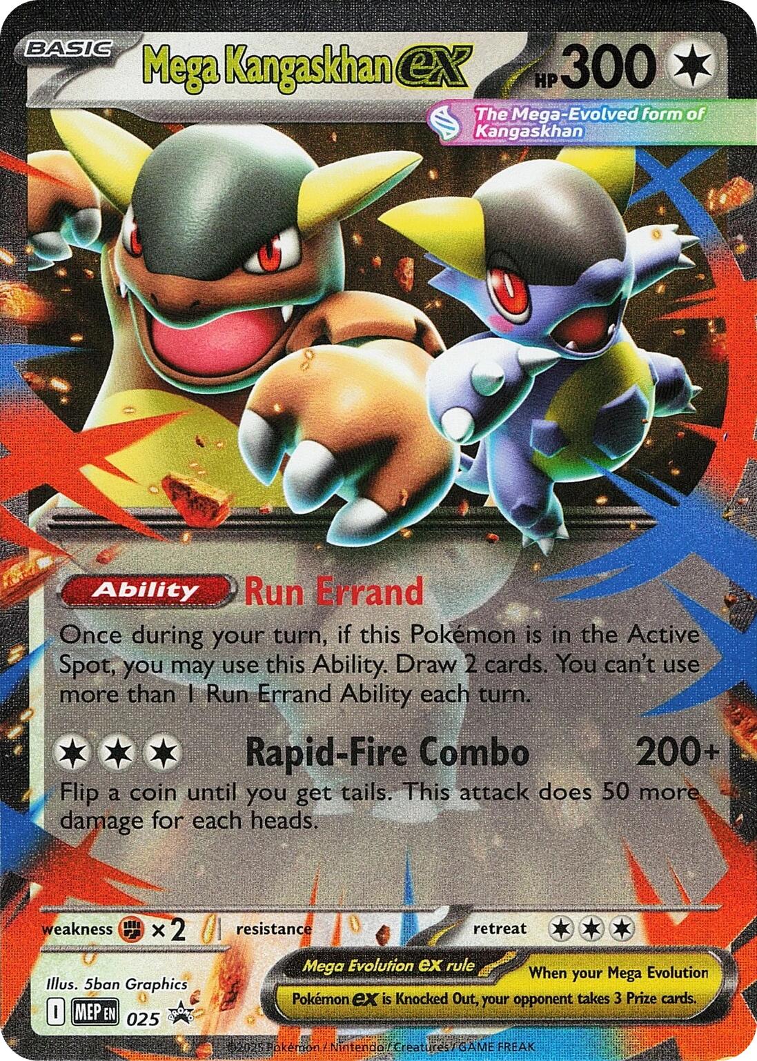 Mega Kangaskhan-ex MEP Black Star Promos 025