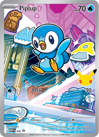Piplup MEP Black Star Promos 042