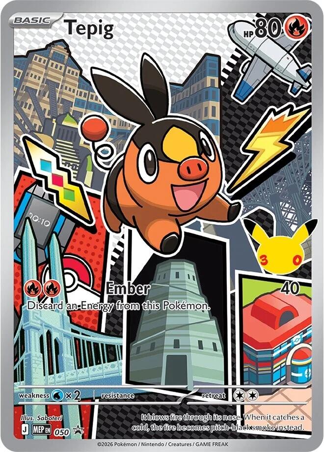 Tepig MEP Black Star Promos 050