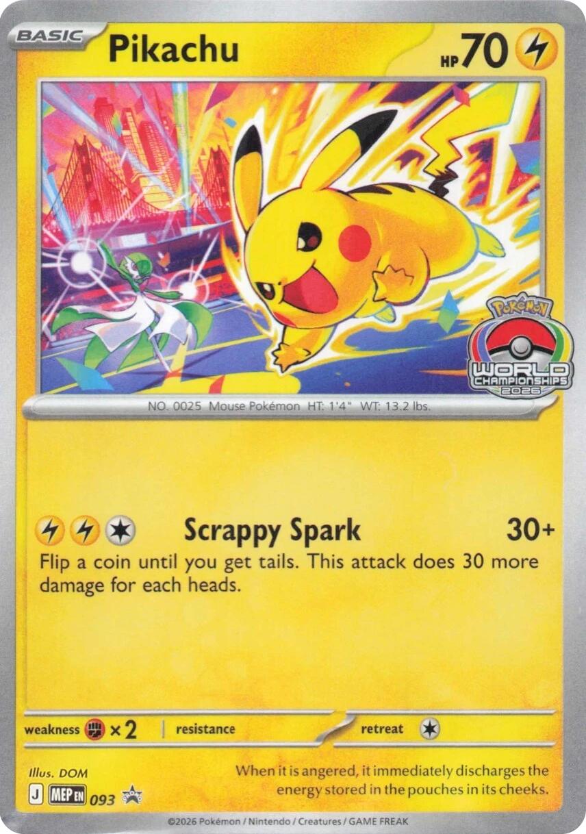Pikachu MEP Black Star Promos 093