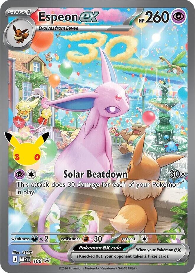 Espeon ex MEP Black Star Promos 108