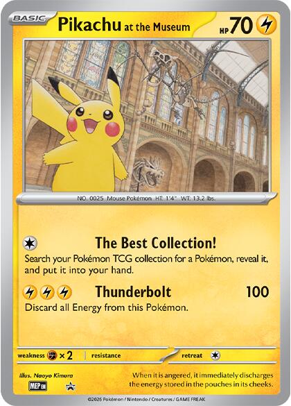 Pikachu at the Museum MEP Black Star Promos Museum