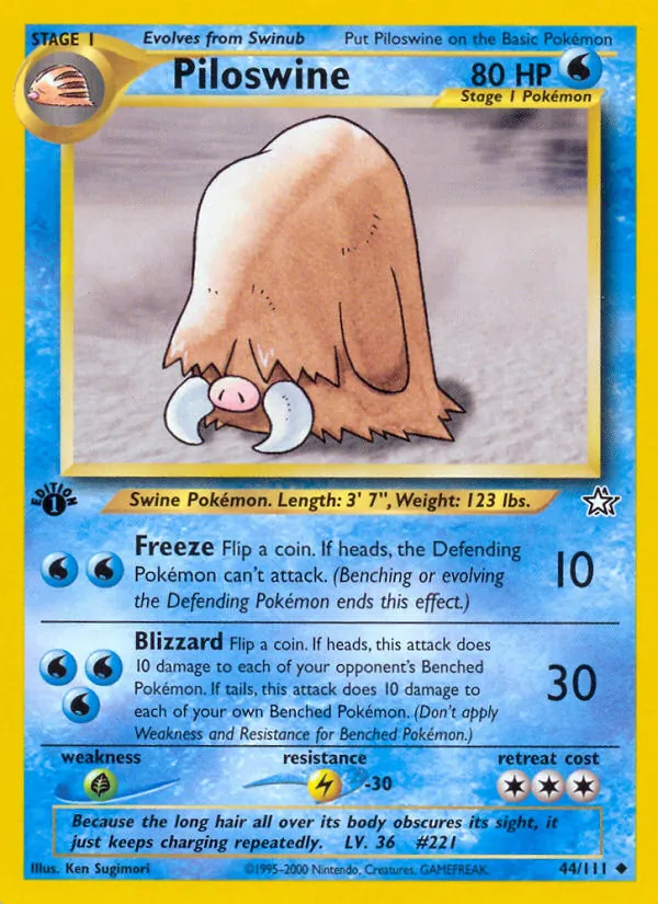 Piloswine Neo Genesis 44/111