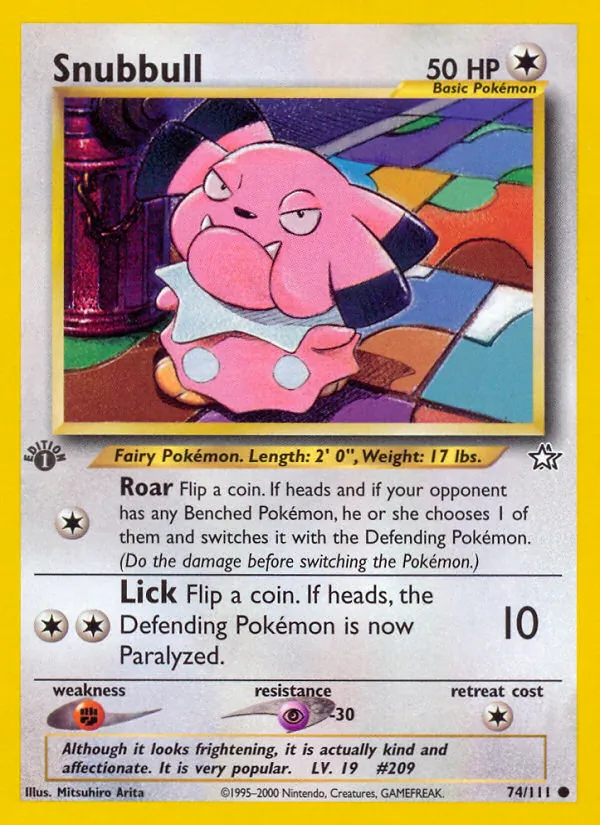 Snubbull Neo Genesis 74/111
