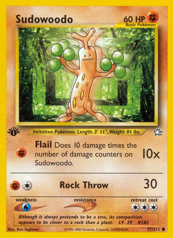 Sudowoodo Neo Genesis 77/111