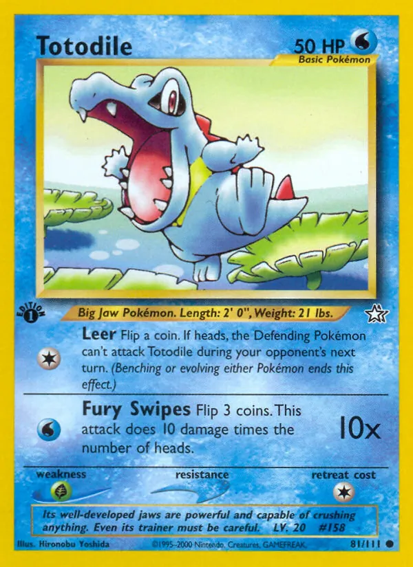 Totodile Neo Genesis 81/111