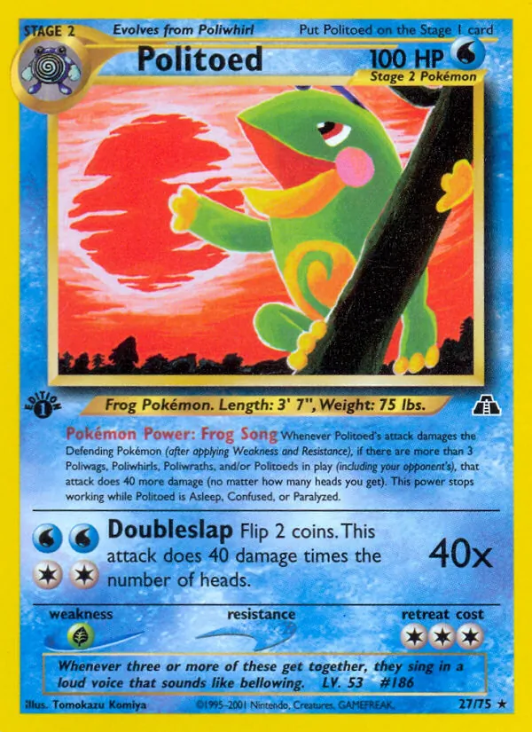 Politoed Neo Discovery 27/75