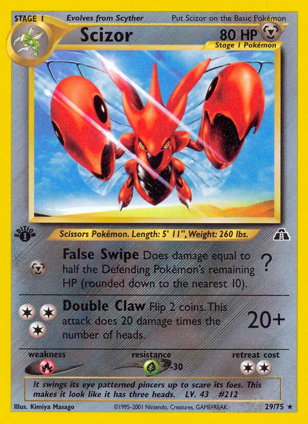 Scizor Neo Discovery 29/75