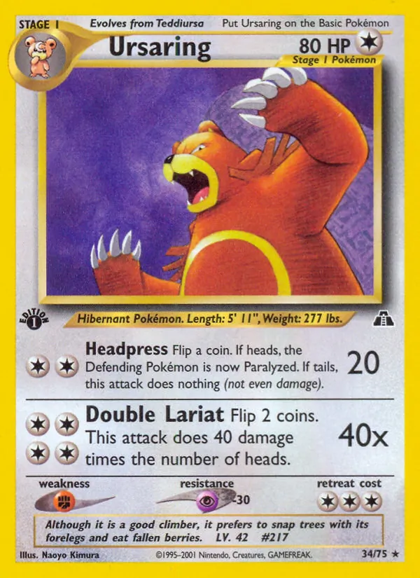 Ursaring Neo Discovery 34/75