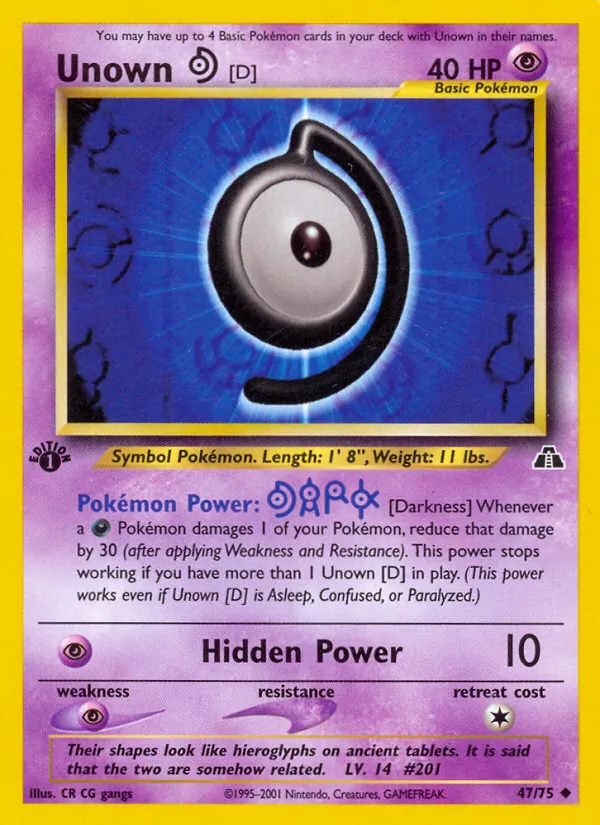 Unown [D] Neo Discovery 47/75