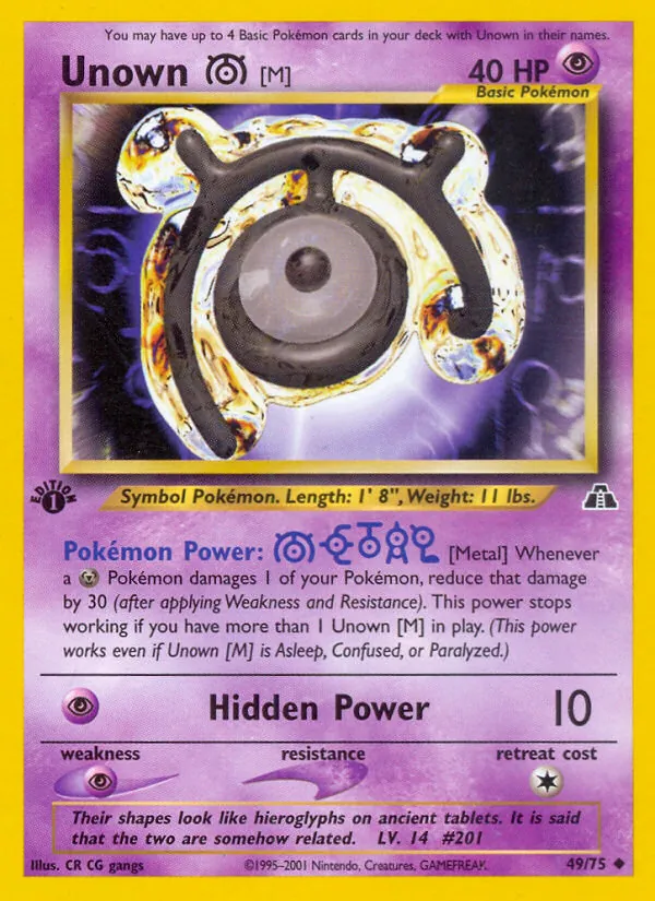 Unown [M] Neo Discovery 49/75